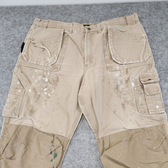 Blaklader Mens 44x32 Canvas WorkWear Double Knee Utility Tools Carpenter Pants - Picture 5 of 16